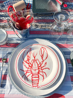 Lobster Lunch Plates 8ct | The Party Darling