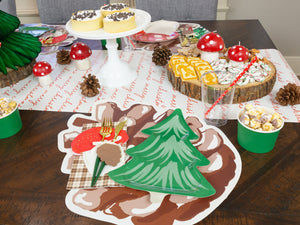 Pine Tree Lunch Plates 8ct | The Party Darling