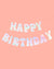Iridescent Happy Birthday Letter Banner 5ft | The Party Darling