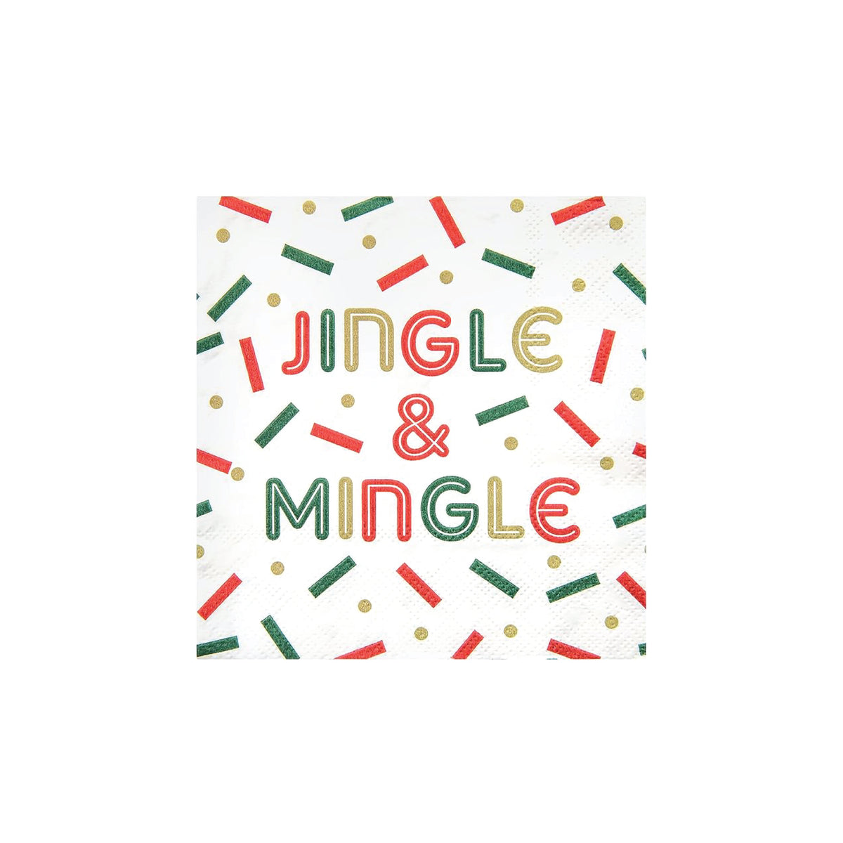 Jingle & Mingle Dessert Napkins 20ct | The Party Darling