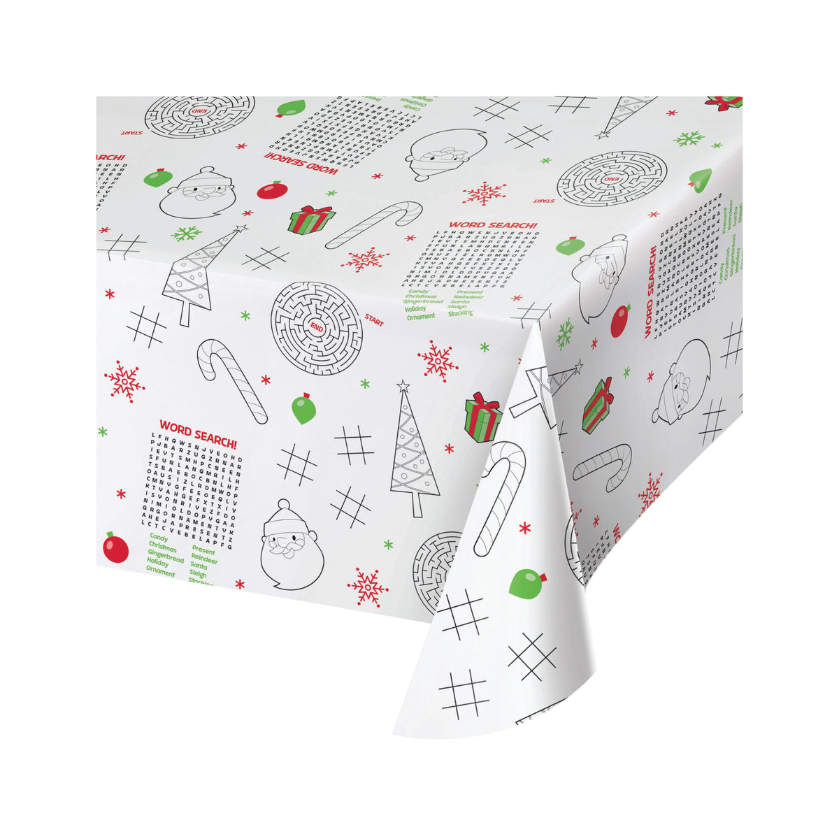 Kids Christmas Activity Paper Table Cover | The Party Darling
