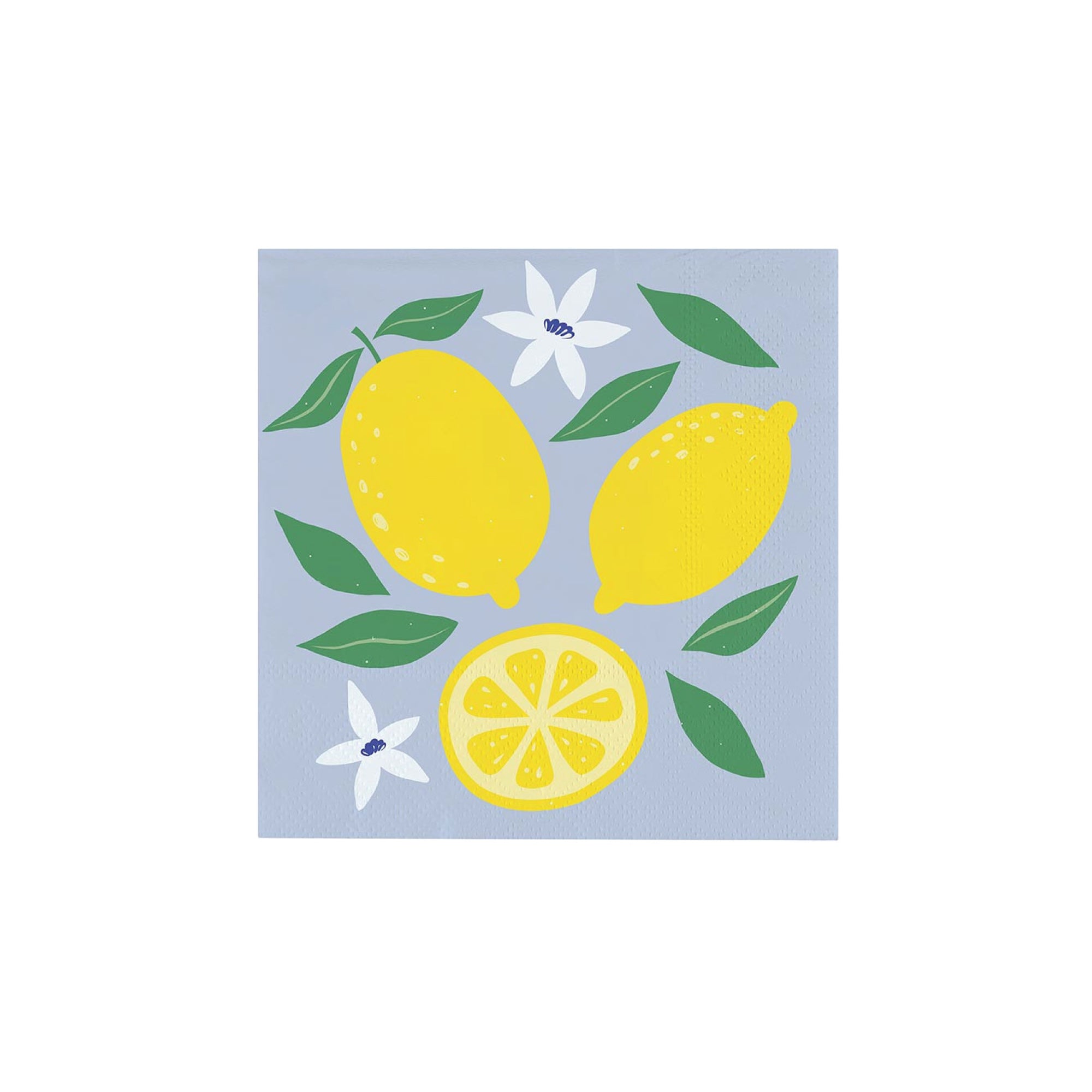 Mediterranean-style lemon napkins for parties and brunch