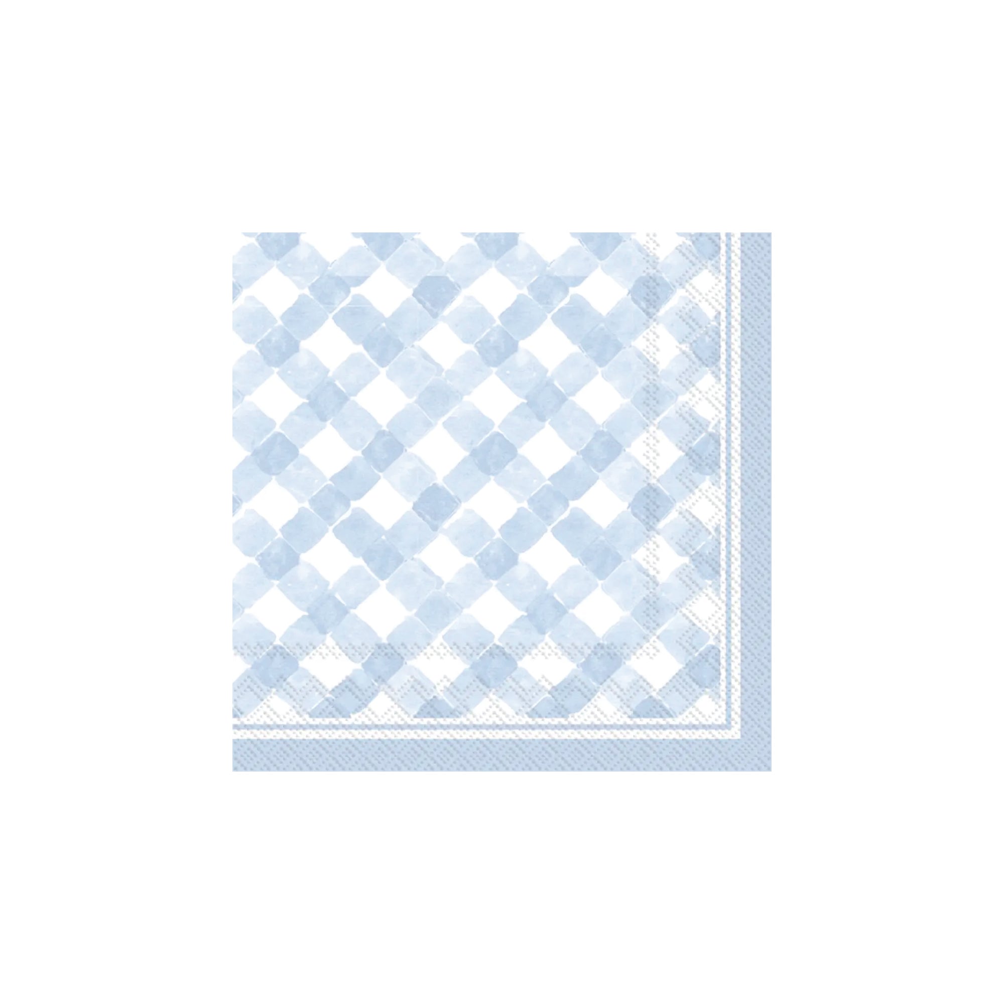 Blue Gingham Dessert Napkins 20ct | The Party Darling