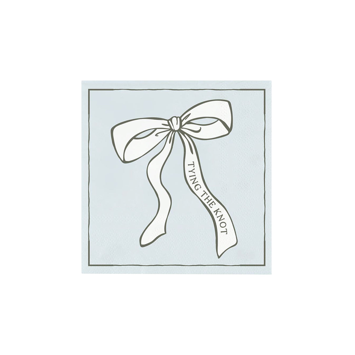 Light Blue Tying the Knot Dessert Napkins 20ct | The Party Darling