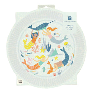 Make Waves Mermaid Lunch Plates 8ct | The Party Darling