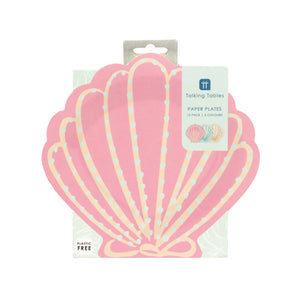 Make Waves Seashell Dessert Plates 12ct | The Party Darling