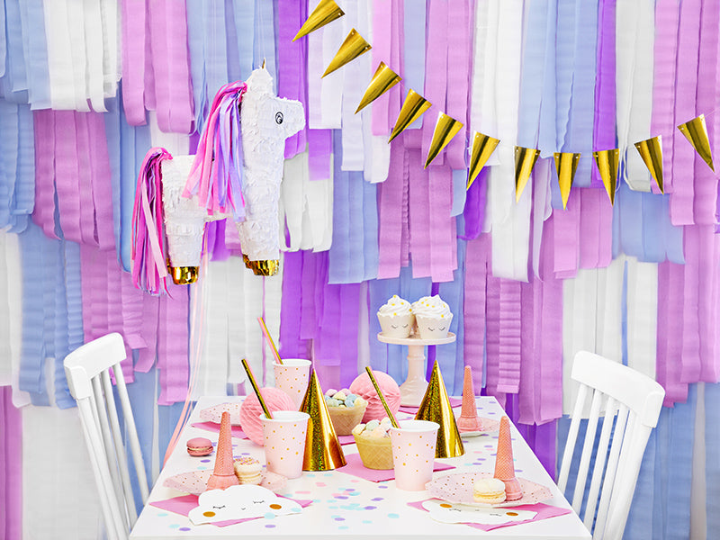 Unicorn piñata décor for kids birthday parties