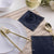 Navy & Gold Stripe Paper Dessert Napkins 20ct | The Party Darling