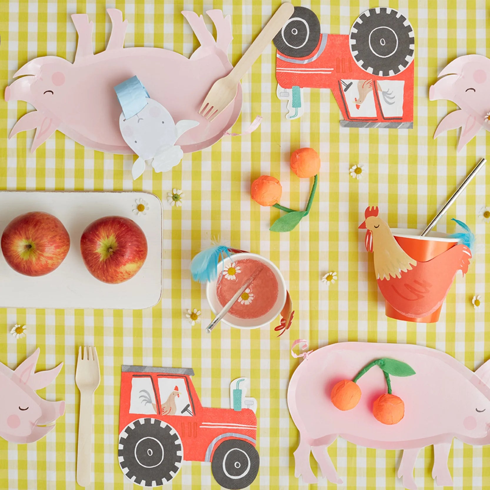 On the Farm Tractor Lunch Napkins 16ct | The Party Darling