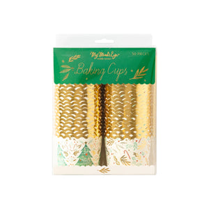 Oh What Fun Christmas Tree Baking Cups 50ct | The Party Darling