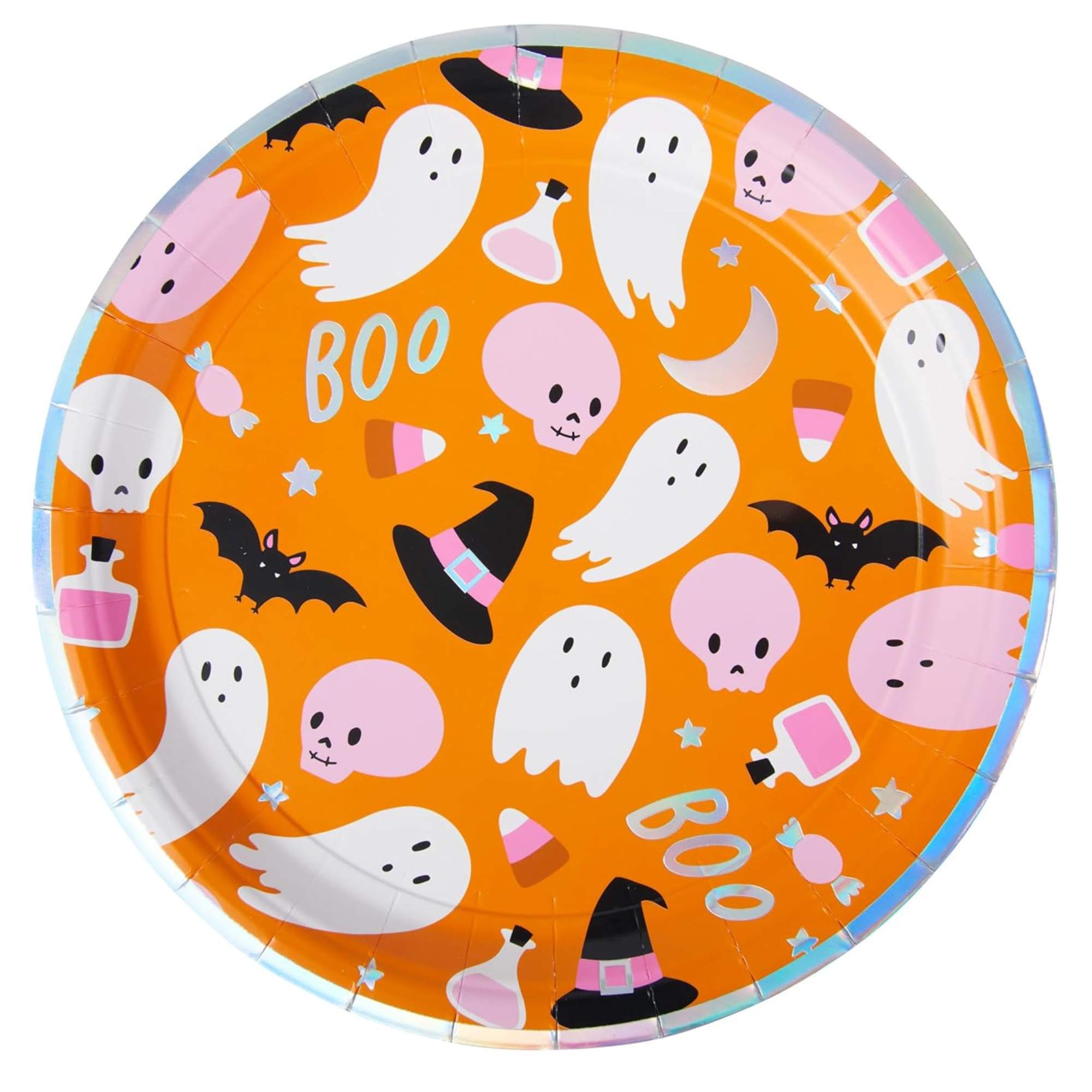 Orange Halloween Icon Dinner Plates 8ct | The Party Darling