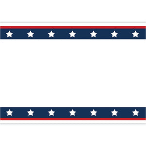 Patriotic Paper Table Runner 25ft | The Party Darling