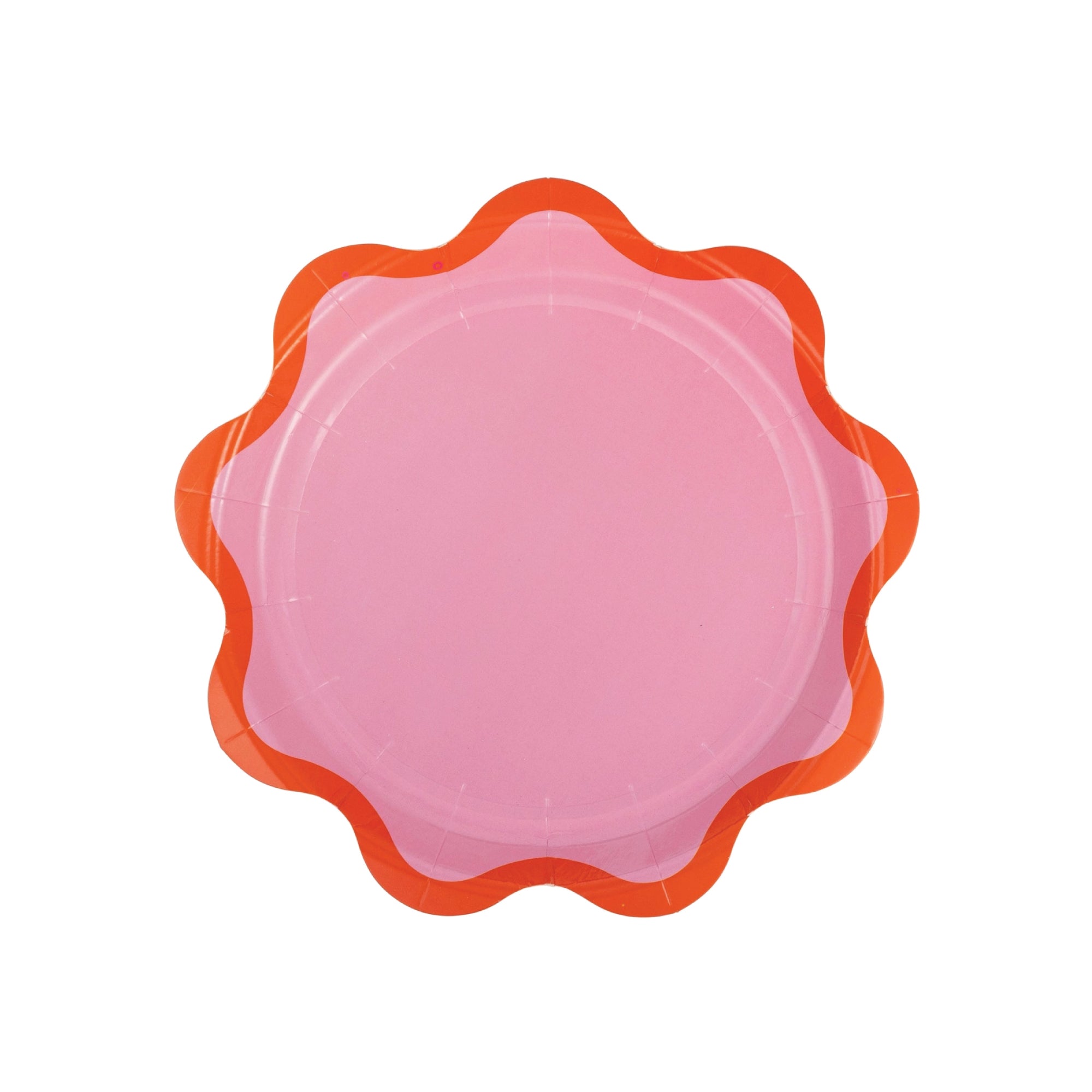 Pink Birthday Ric Rac Edge Dessert Plates