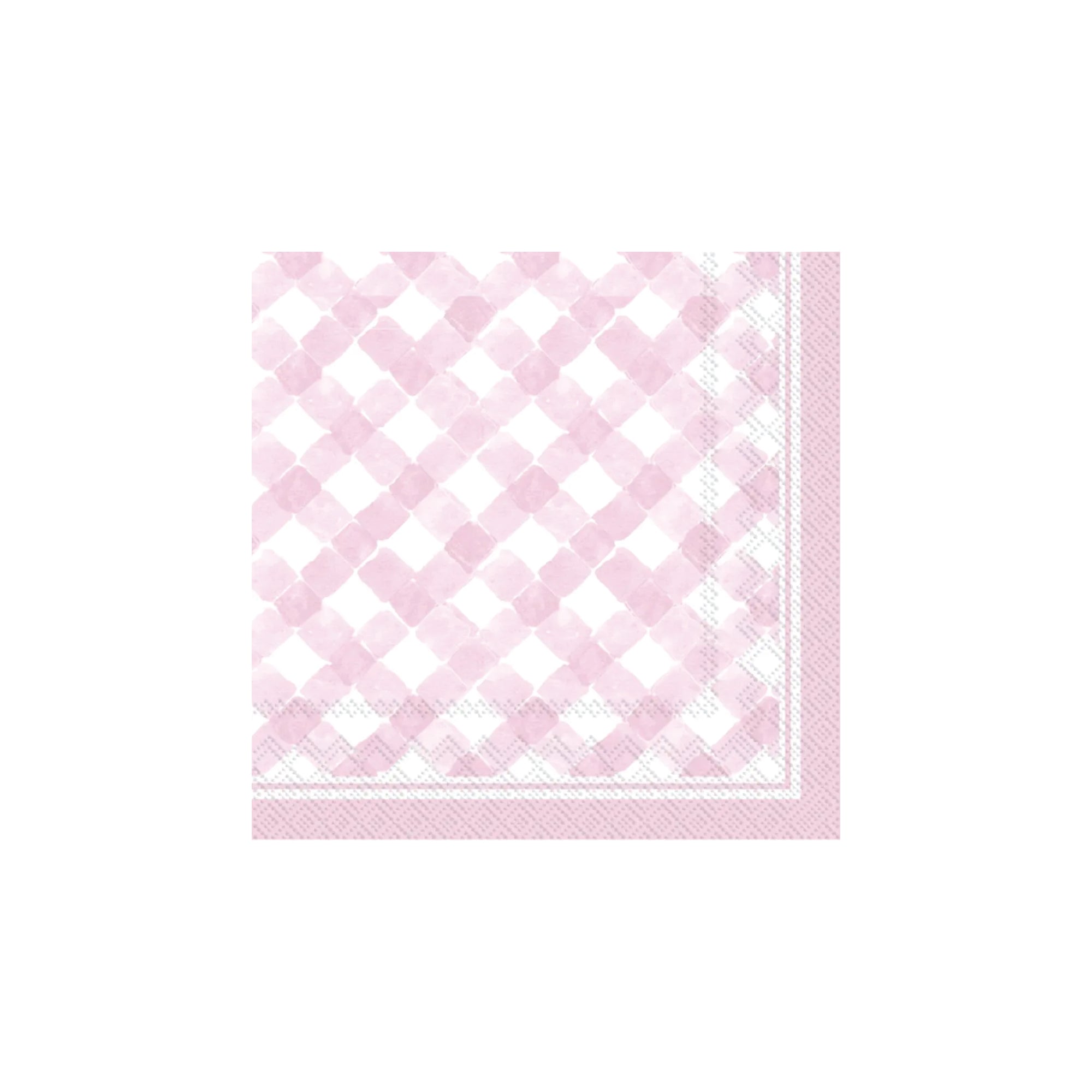 Pink Gingham Dessert Napkins 20ct | The Party Darling