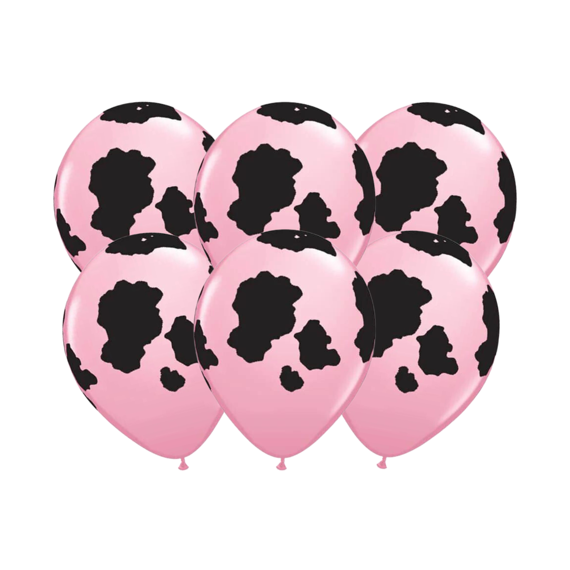 Pink Holstein Cow Print Latex Balloons 6ct | The Party Darling