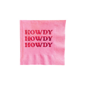 Pink Howdy Howdy Howdy Dessert Napkins 20ct | The Party Darling