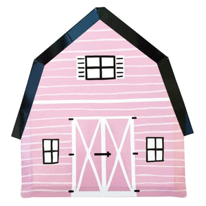 Pink On the Farm Barn Lunch Plates 8ct | The Party Darling