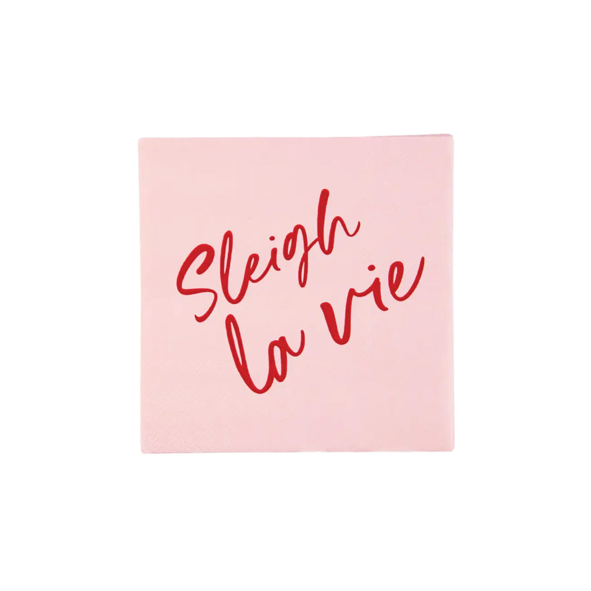 Pink Sleigh La Vie Dessert Napkins 20ct | The Party Darling