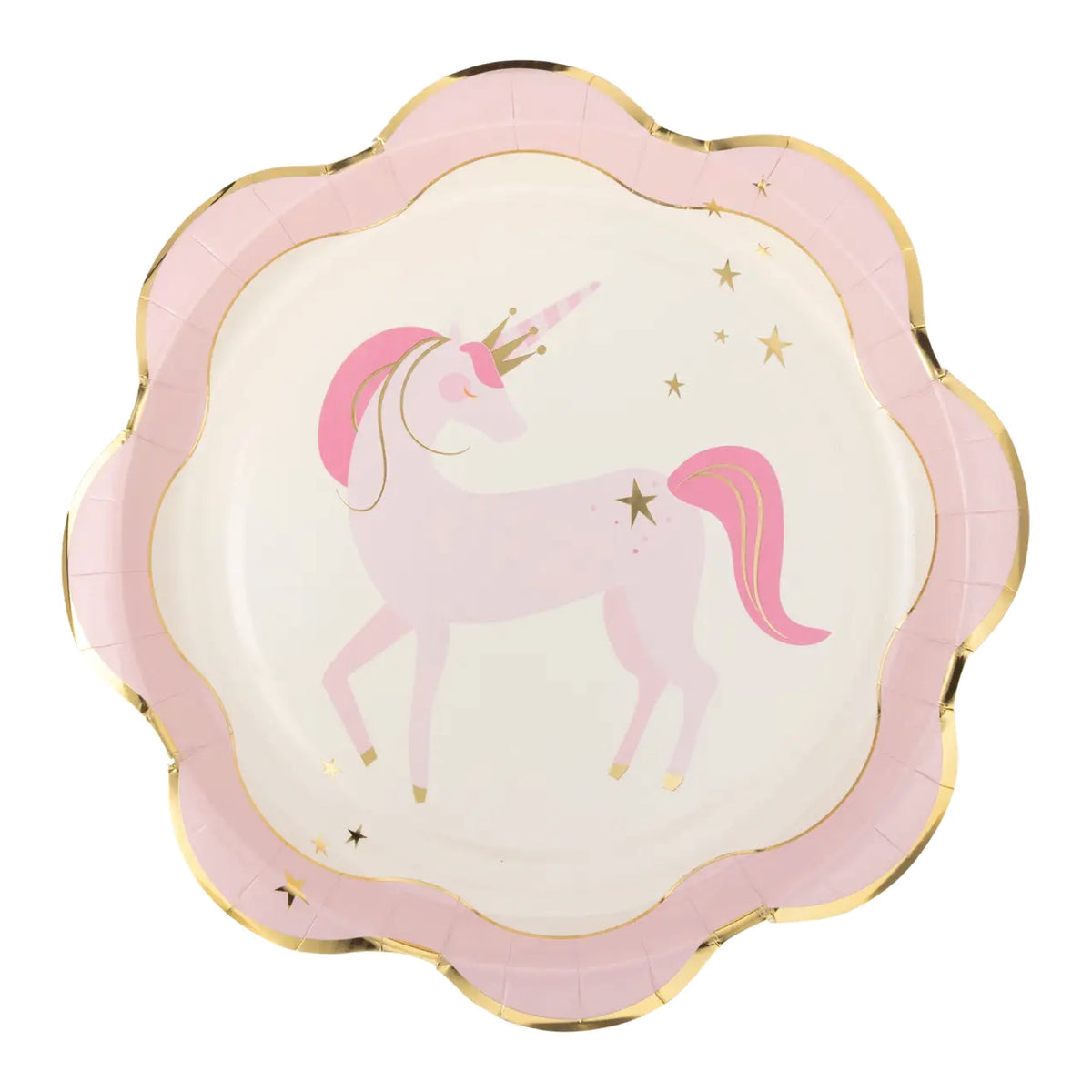 Pink Unicorn Lunch Plates 8ct | The Party Darling