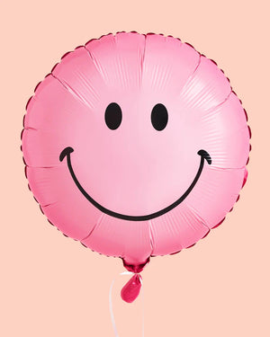 Pink Smiley Face Balloon | The Party Darling