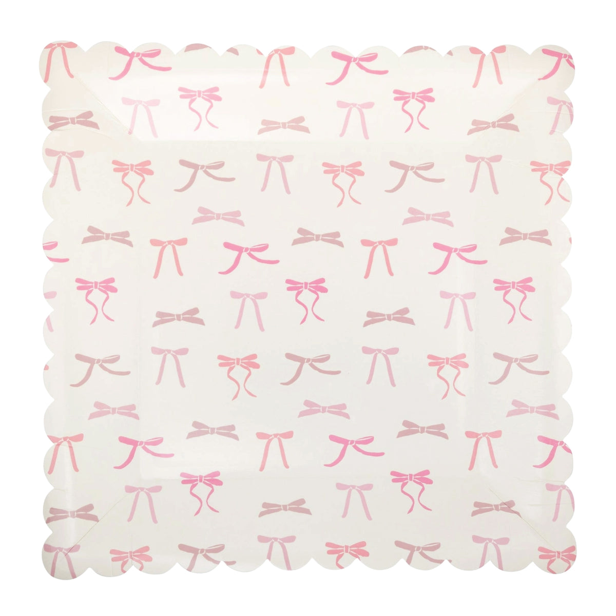 Pink multi bow lunch plate