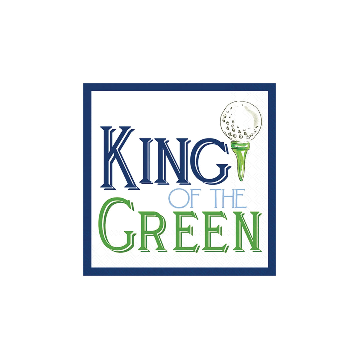 King of the Green Golf Dessert Napkins 20ct | The Party Darling