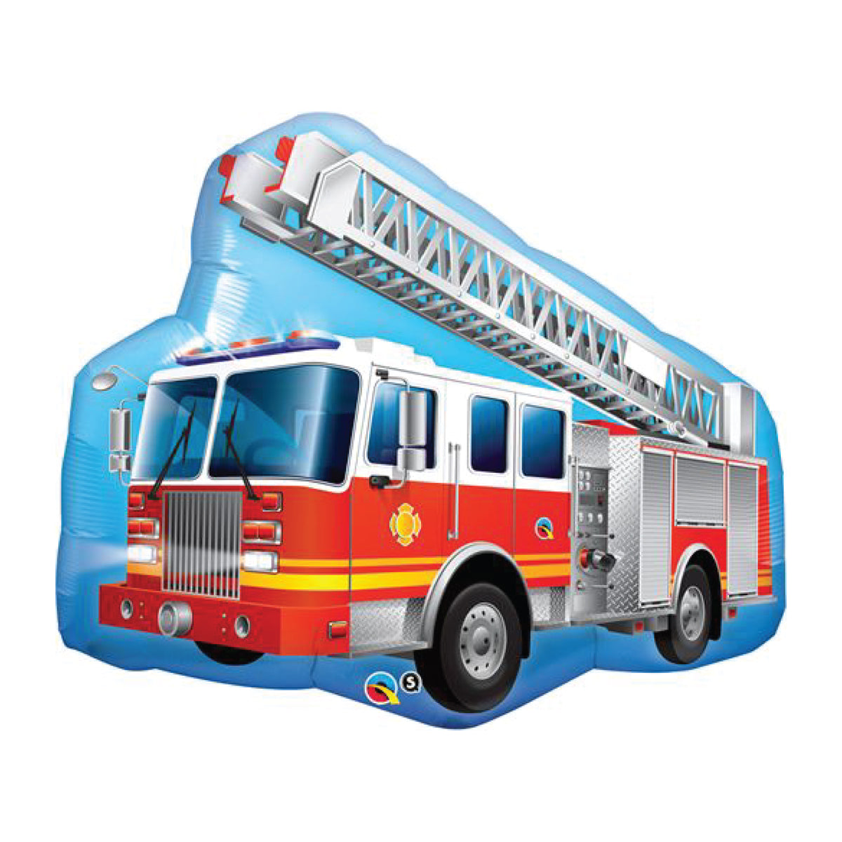 Red Fire Truck Foil Balloon 36in | The Party Darling
