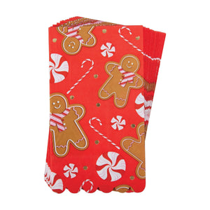 Red Gingerbread Man Paper Guest Towels 16 ct | The Party Darling