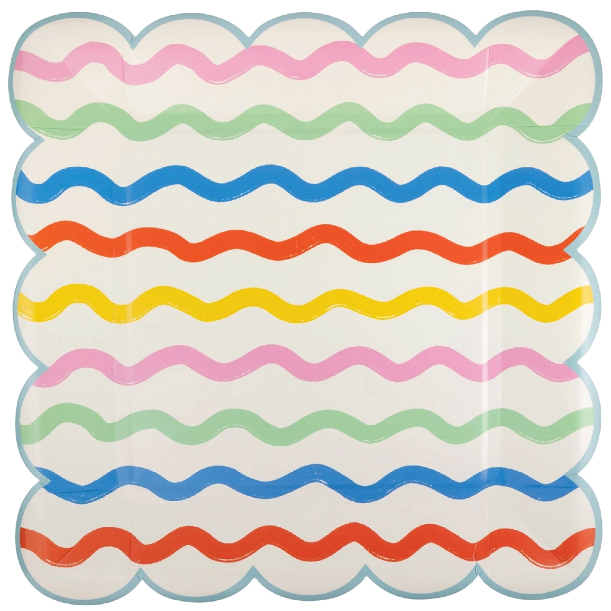 Ric Rac Square Dinner Plates 8ct | The Party Darling