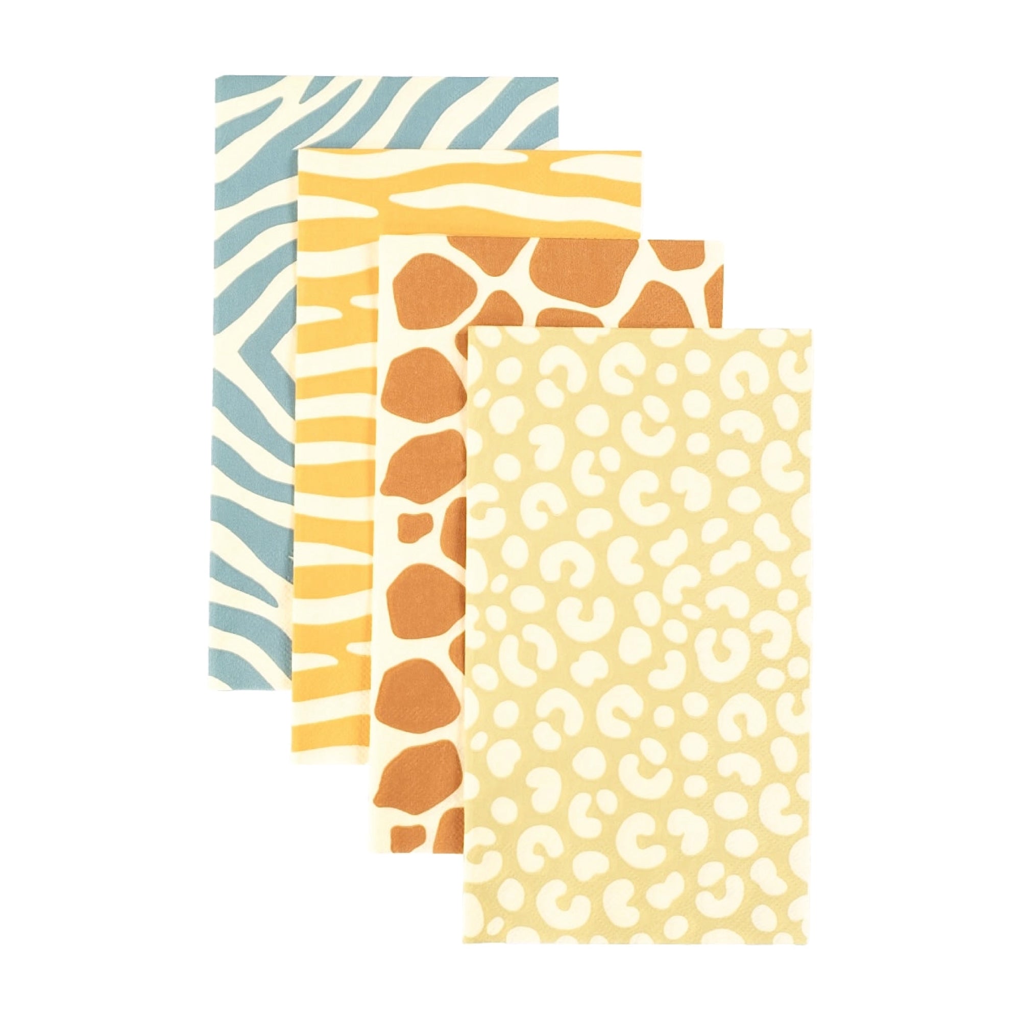 Safari animal print paper guest towels