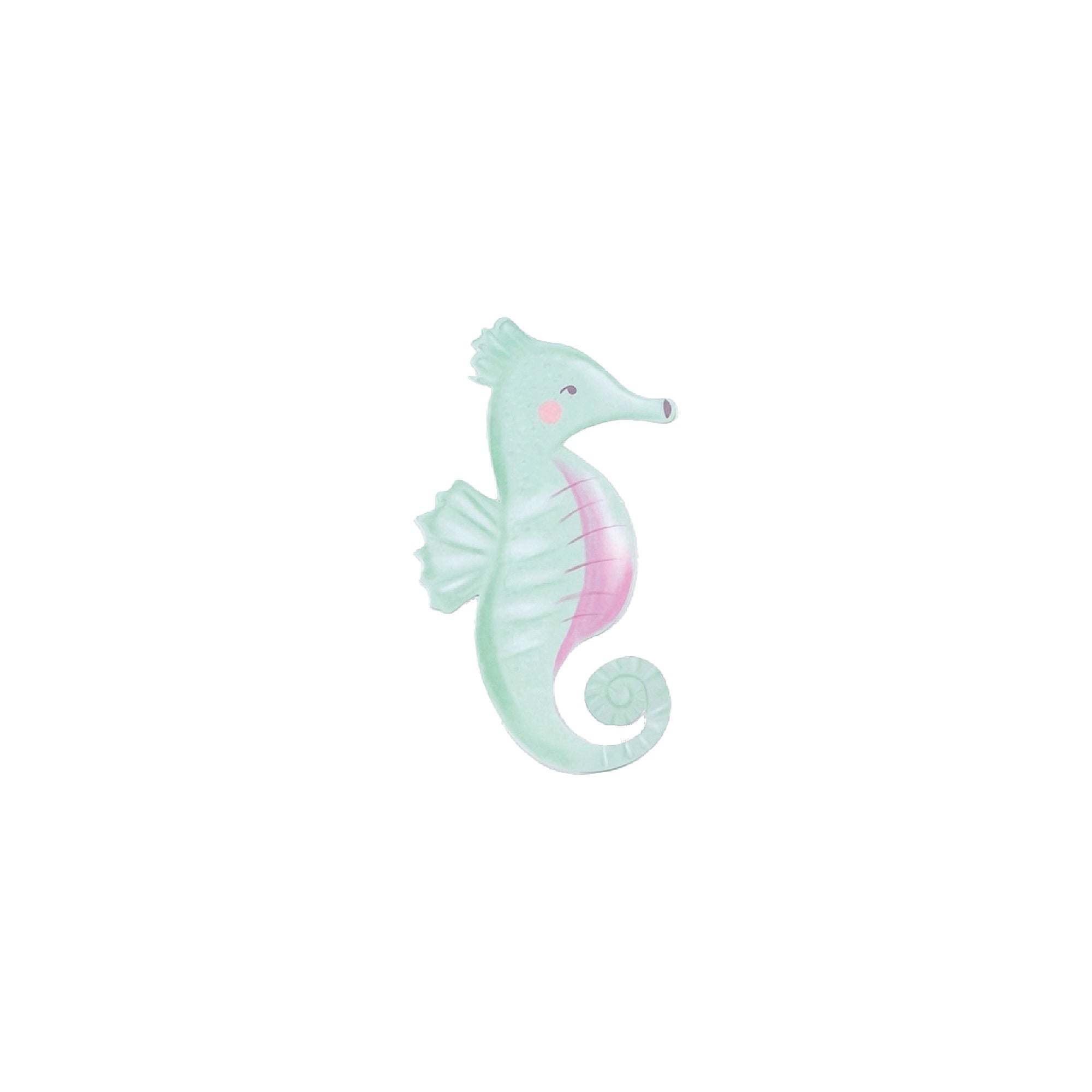 Pastel seahorse accent sticker