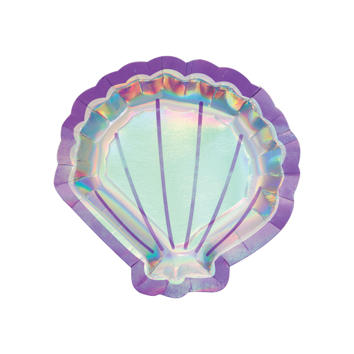 Shimmer Scallop Shell Dessert Plates 8ct | The Party Darling