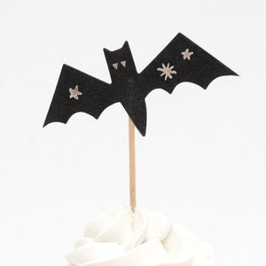 Pastel Halloween Cupcake Decorating Kit 24ct Bat