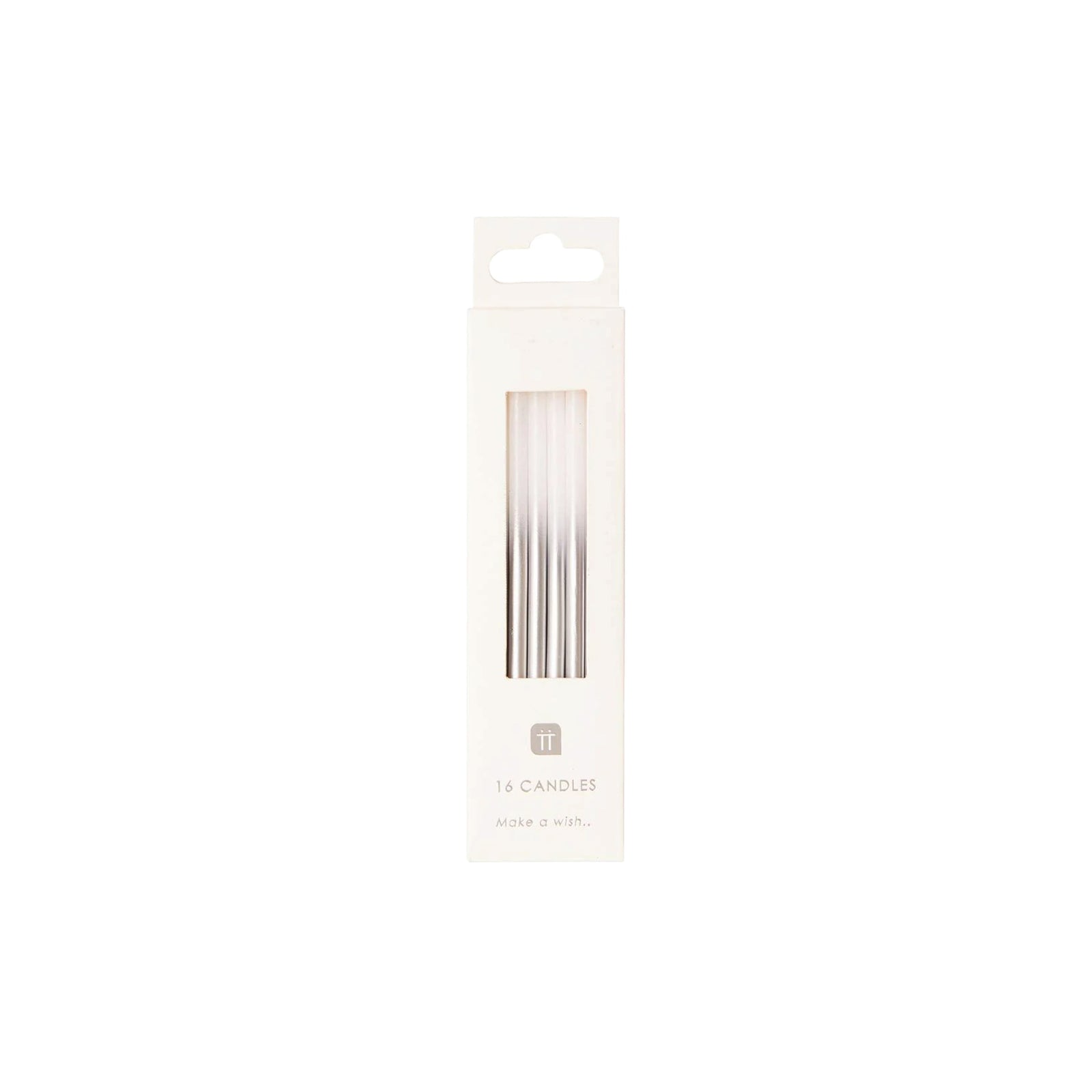 Silver Ombre Birthday Candles 16ct | The Party Darling