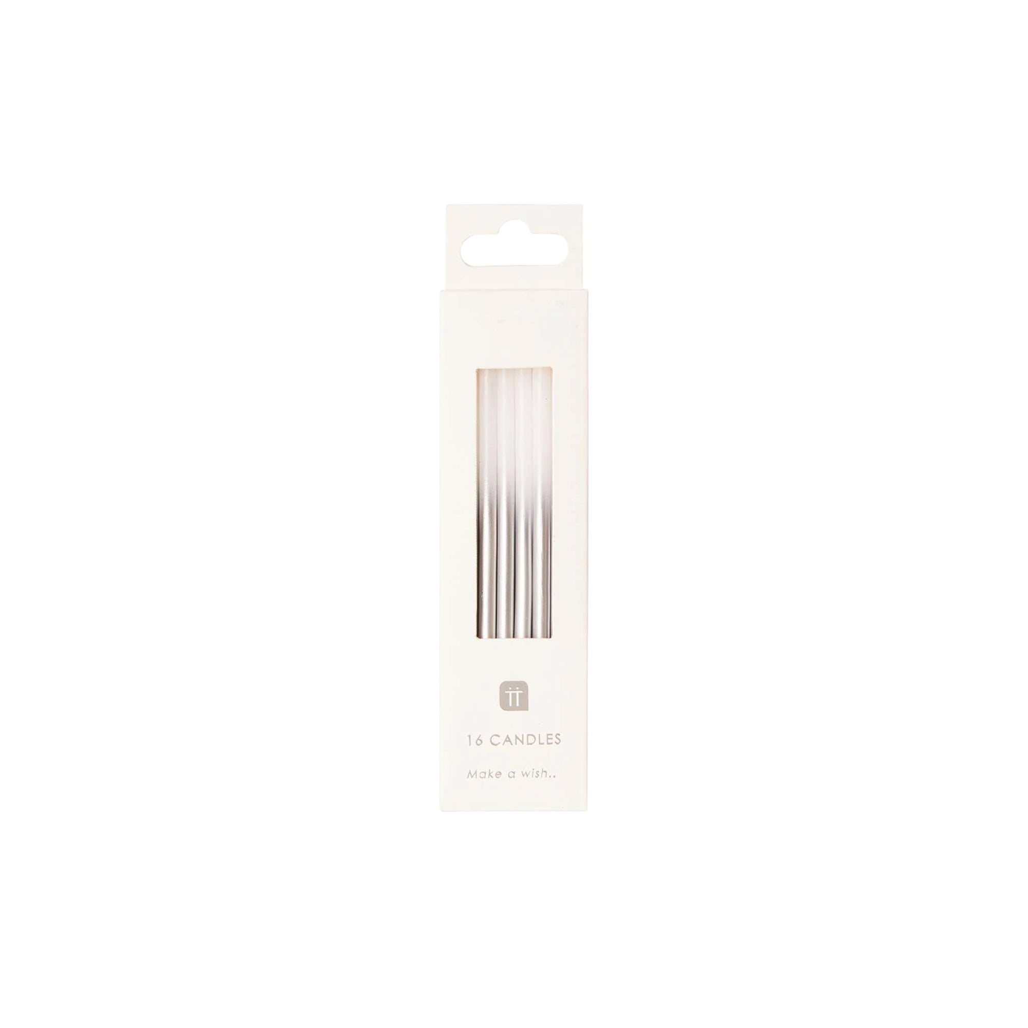 Silver Ombre Birthday Candles 16ct | The Party Darling