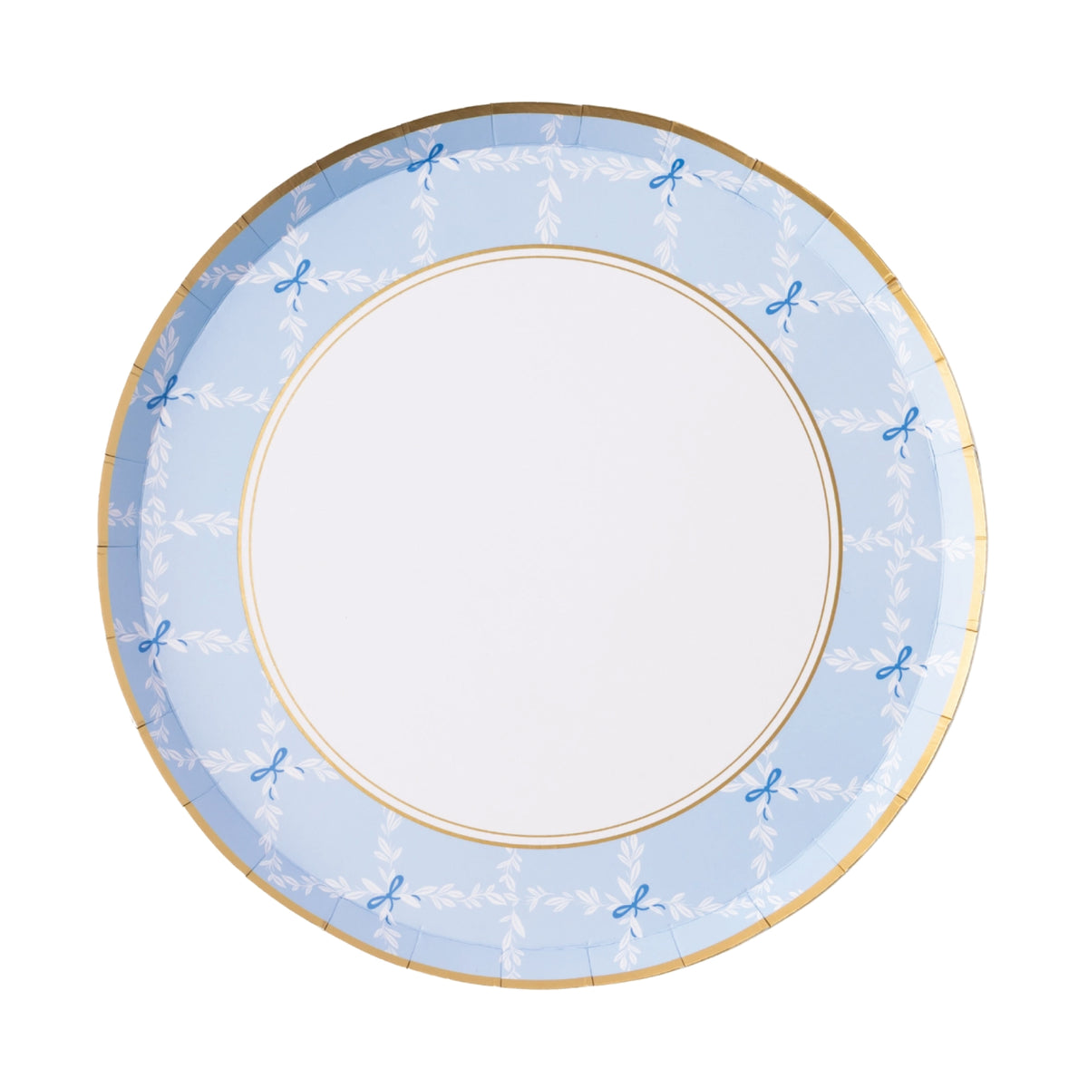 Blue Bow Trellis Dessert Plates for parties