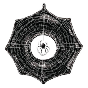 Spiderweb and Creepy Dangler Foil Balloon 33in | The Party Darling