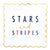 Patriotic Stars & Stripes Square Lunch Plates 8ct | The Party Darling
