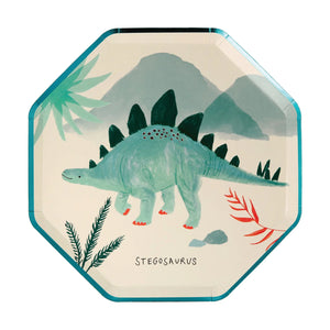 Dinosaur Kingdom Dessert Plates 8ct Stegosaurus