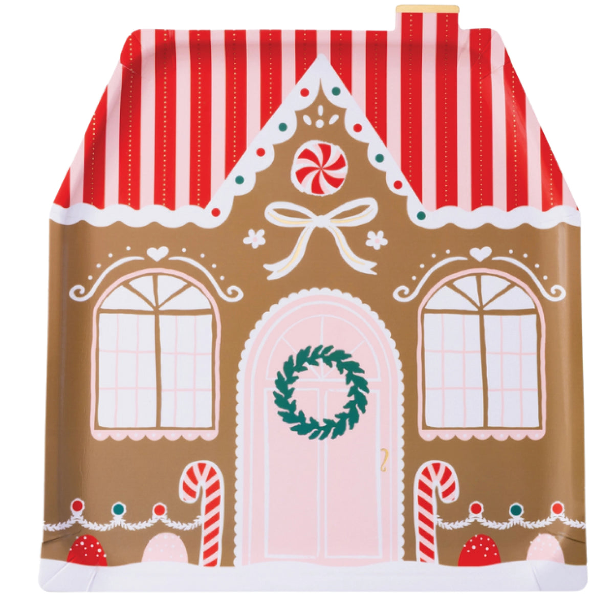 Sweet Gingerbread House Dinner Plates 8ct | The Party Darling