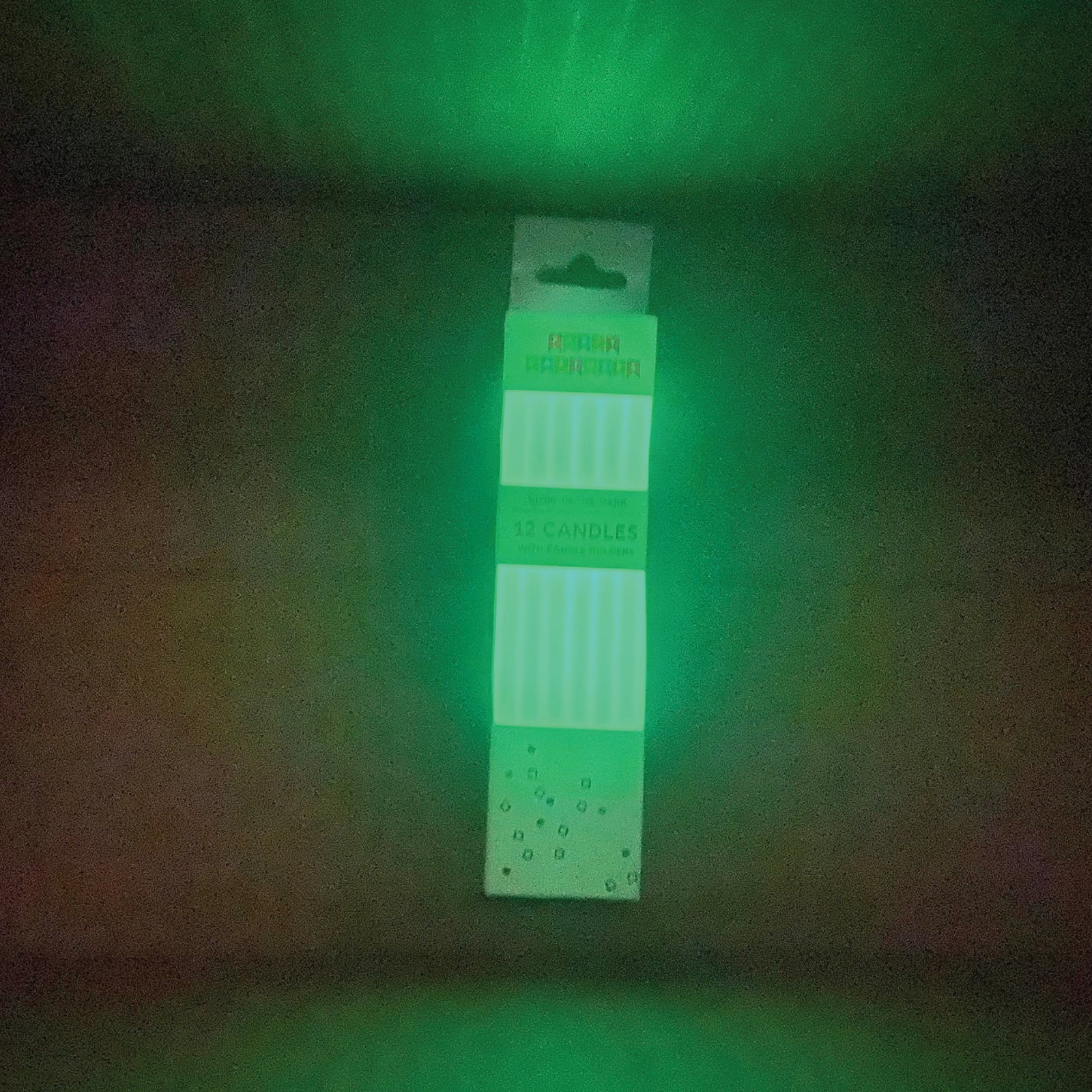 Glow In The Dark Birthday Candles 12ct | The Party Darling