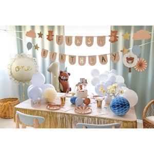 Teddy Bear Party Paper Fan Decorations 2ct Party Set Up