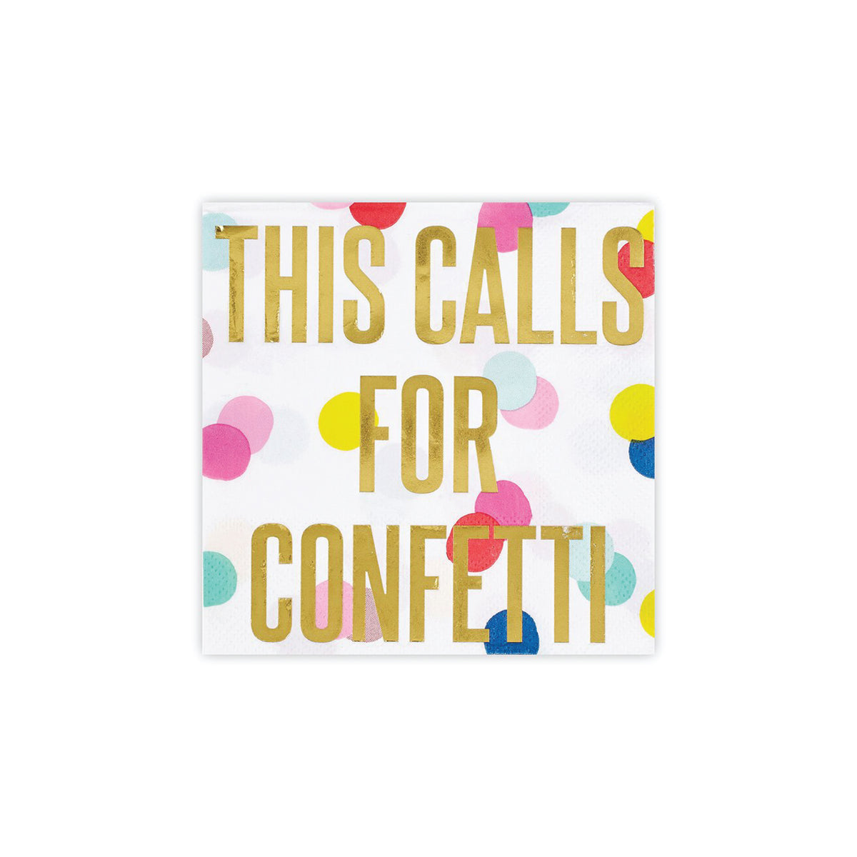 This Calls For Confetti Dessert Napkins 20ct | The Party Darling
