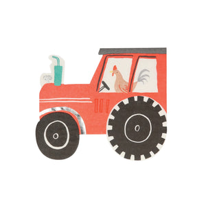 On the Farm Tractor Lunch Napkins 16ct | The Party Darling