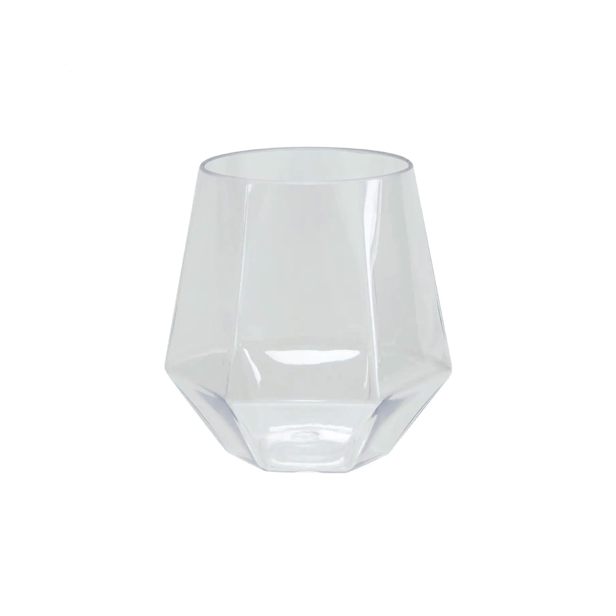 Celebrate It 12 Ounce Clear Plastic Stemless Wine Glasses - 20 ct