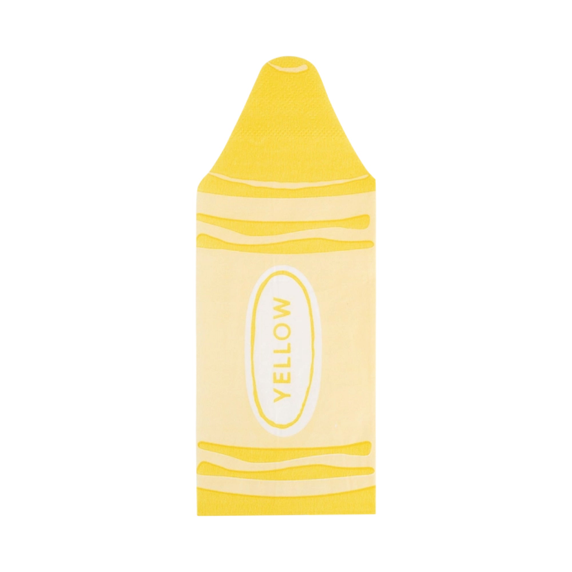 Kids party napkins with bright crayon illustrations