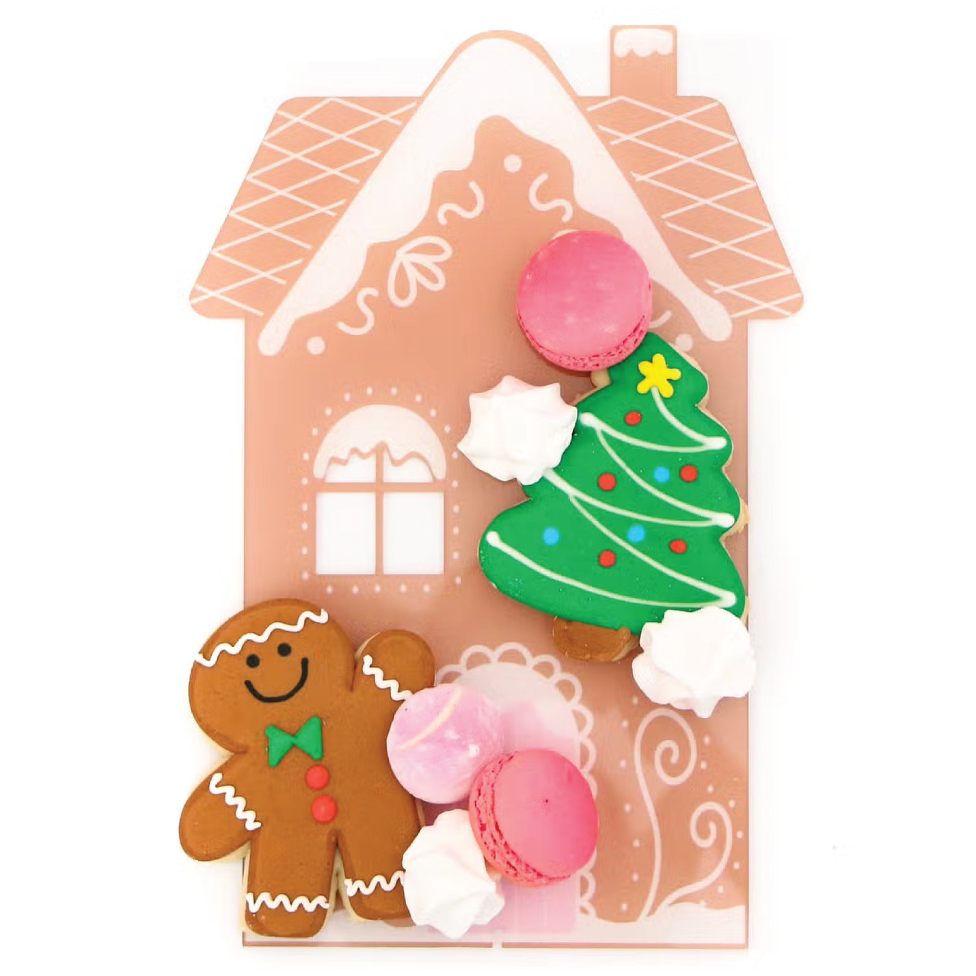 Acrylic Gingerbread House Serving Tray | The Party Darling