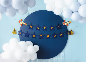 Airplane Birthday Party Banner