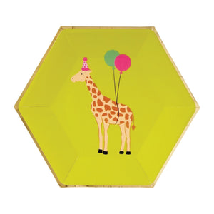 Giraffe Party Animals Birthday Lunch Plates | The Party Darling