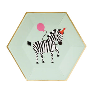 Zebra Party Animals Birthday Lunch Plates | The Party Darling